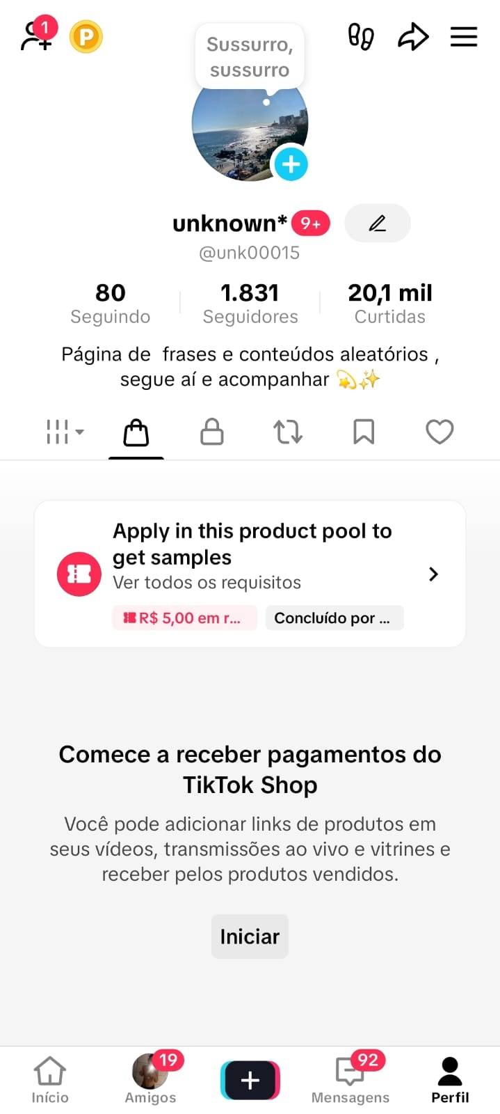 (SHOP) 1.8 Mil Seguidores com Shop Ativo