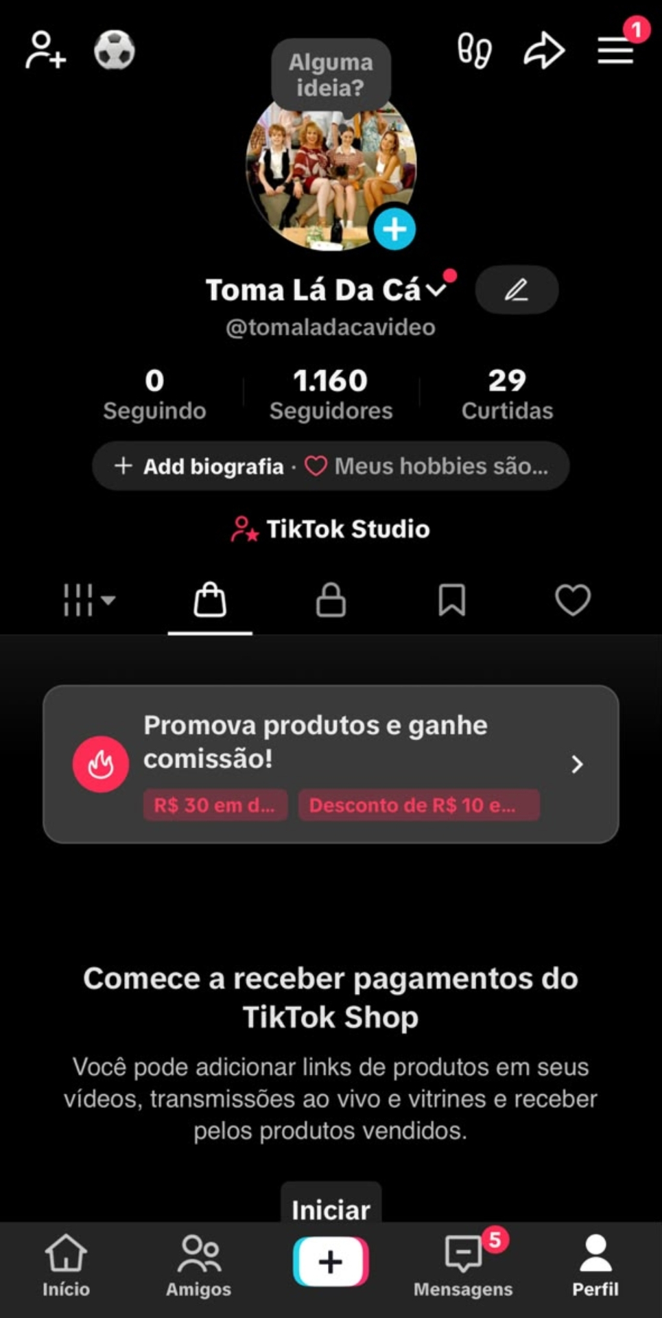 (SHOP) 1,1 Mil Seguidores com Shop Ativo