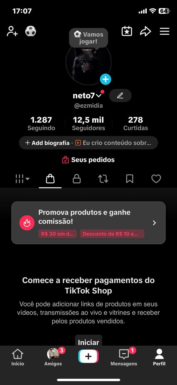 (SHOP) 12,5 Mil seguidores com Shop
