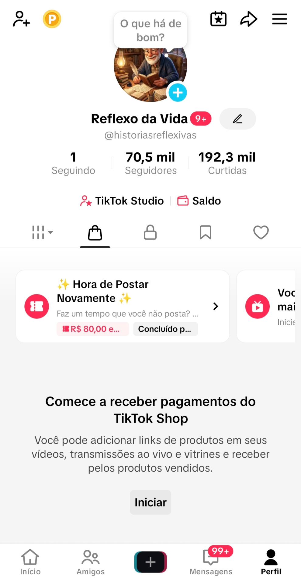 (SHOP) 70 Mil Seguidores com Shop Ativo
